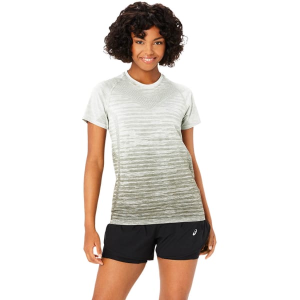Asics Seamless Short Sleeve Top Women Khaki