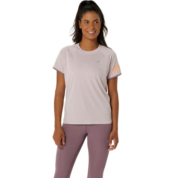 Asics Icon Short Sleeve Top Women Pink
