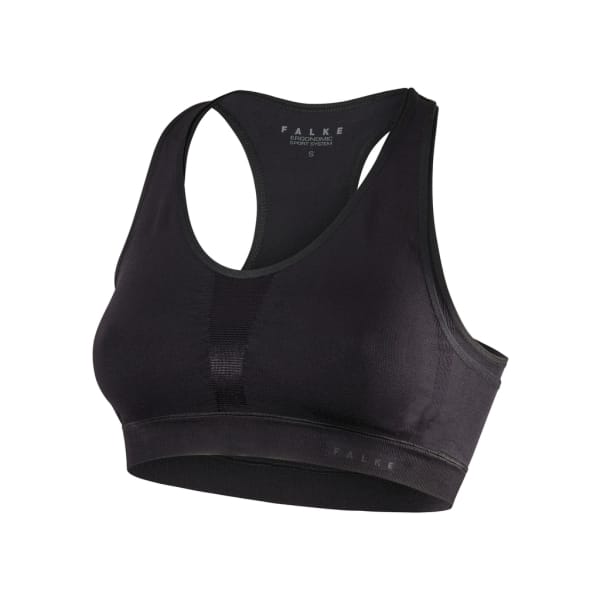 Falke Bra-Top Cross Back (Medium Support) Vrouwen Zwart