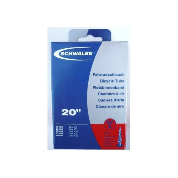 Schwalbe Chambre à Air 20” (28-40) Presta 40mm Schwarz