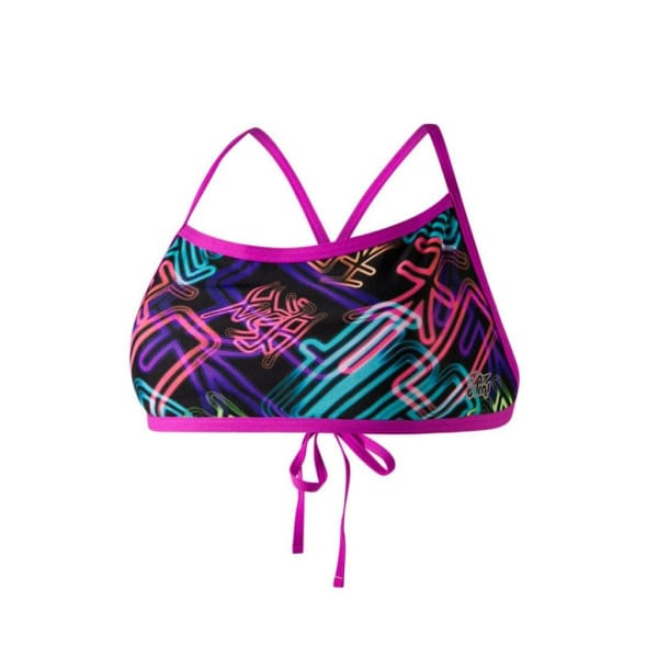 Speedo Kanji Neon Cross Tieback Top Vrouwen Roze