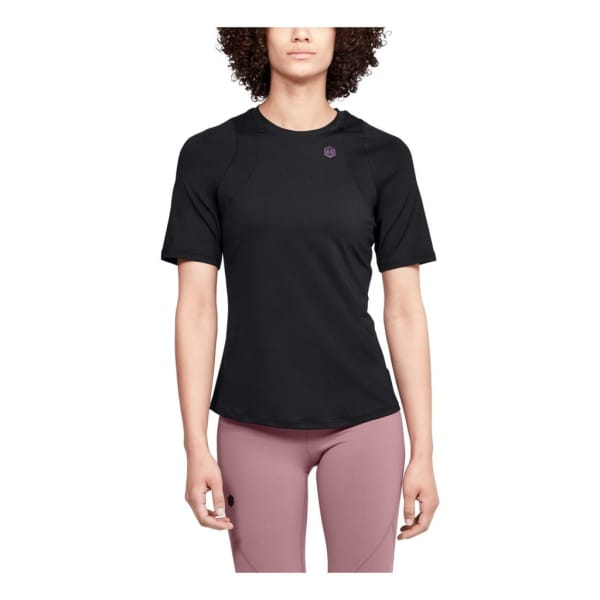 Under Armour Rush Short Sleeves Frauen Schwarz