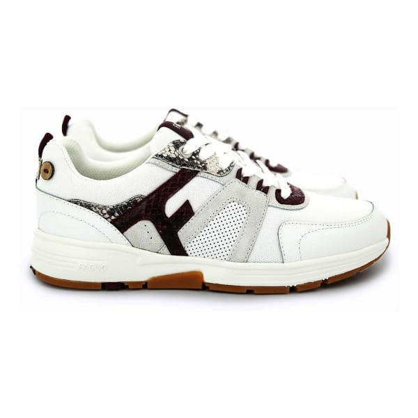 Faguo Willow Syn Woven Suede Vrouwen Wit