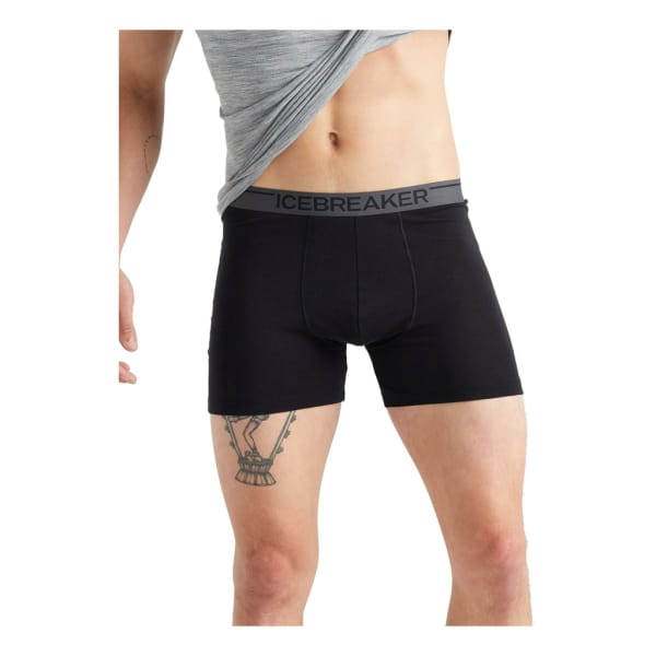 Icebreaker Anatomica Boxers Man Zwart