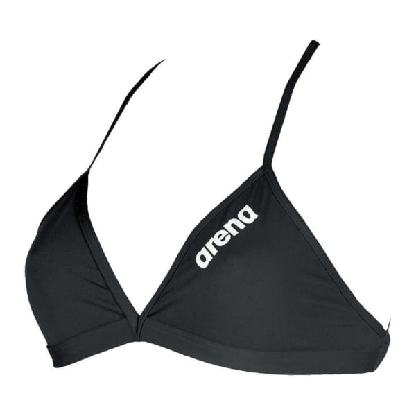 Arena Solid Tie Back Top Vrouwen Zwart