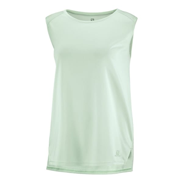 Salomon Outline Summer Tank Femme Vert d'eau