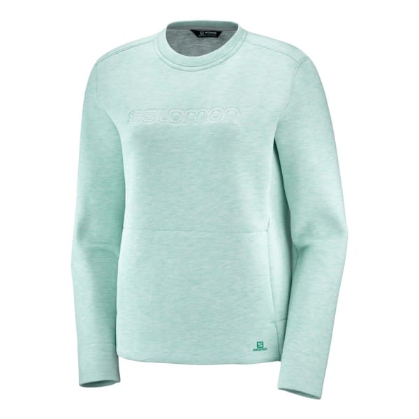 Salomon Sight Crew Neck Pull Mujer Verde de agua