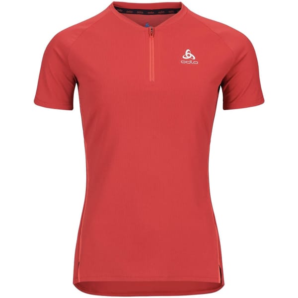 Odlo T-Shirt Manches Courtes 1.2 Zip Axalp Trail Vrouwen 