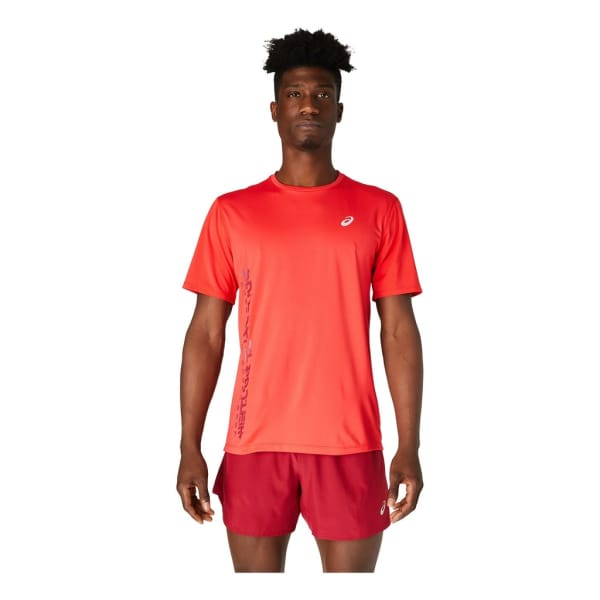 Asics Asics Run Short Sleeve Top Homme Orange