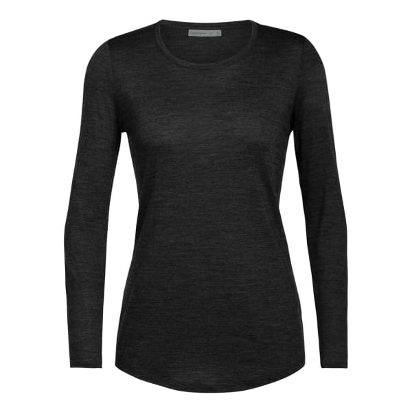 Icebreaker Sphere Long Sleeve Low Crewe Women Black