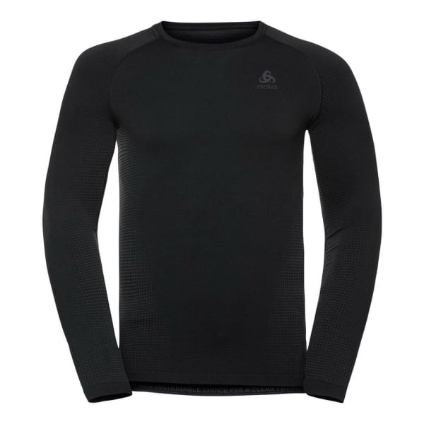 Odlo Performance Warm Eco Base Layer Top Crew Neck Long Sleeve Man Zwart