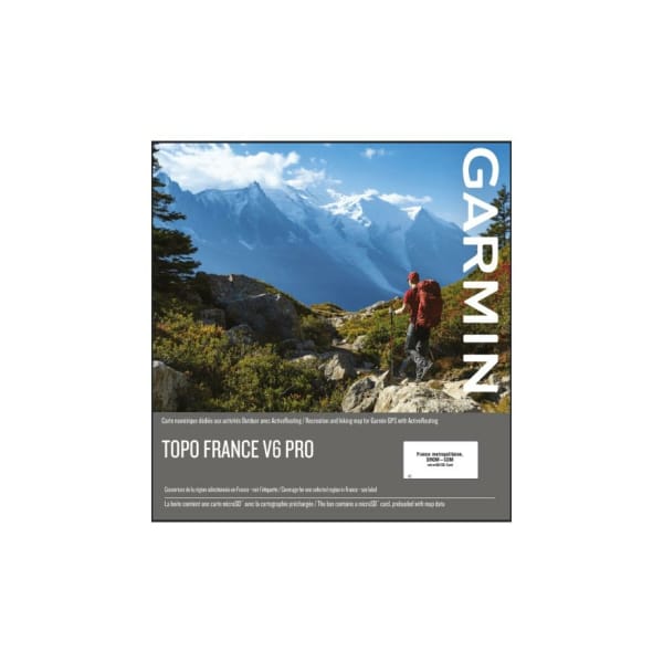 Garmin Topo 1/4 France V6 Pro/ Download Voucher Multicolored