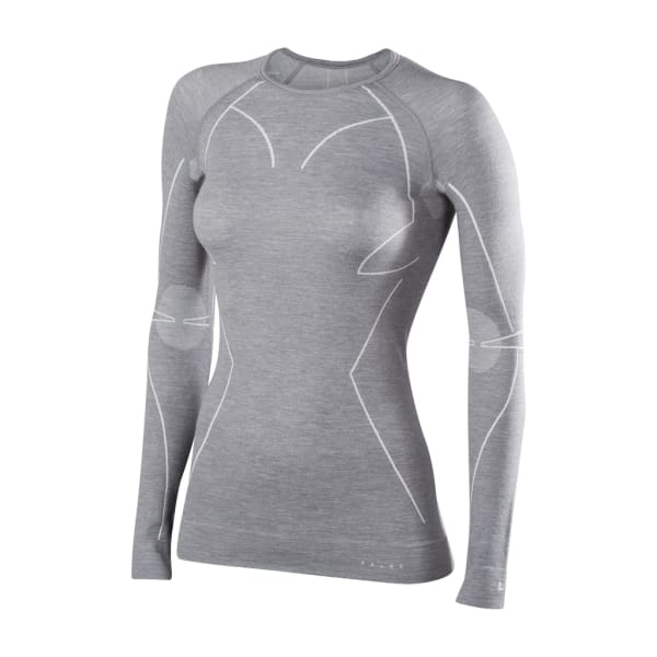 Falke Wool-Tech Long Sleeve Shirt Vrouwen Grijs