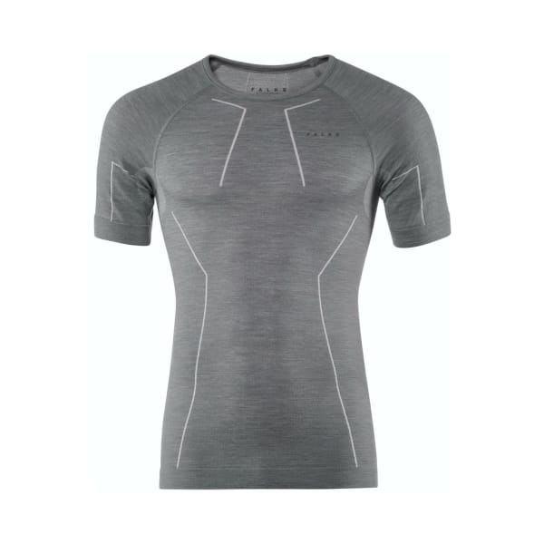 Falke Wool-Tech Short Sleeve Shirt Hombre Gris