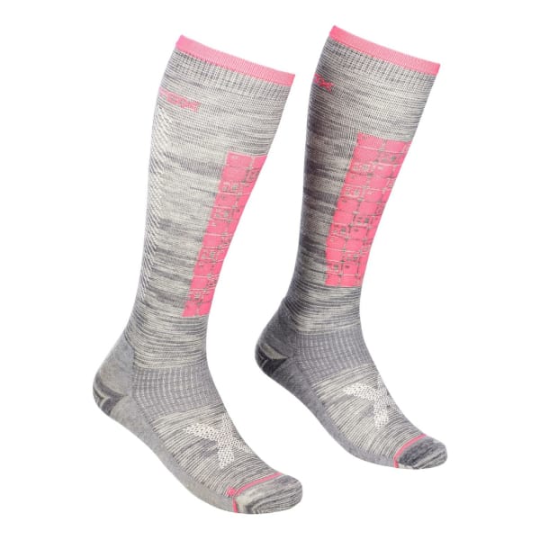 Ortovox Ski Compression Long Socks Mujer Gris claro