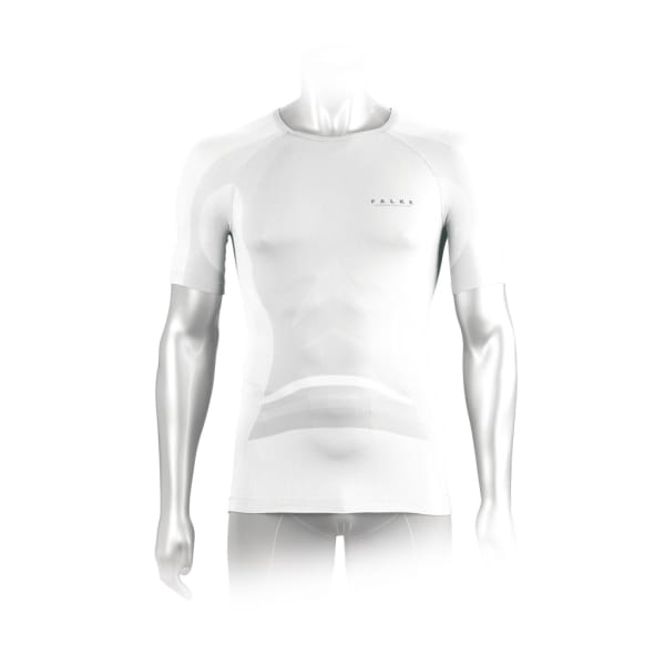 Falke Maillot Athletic Fit MC Hombre Blanco