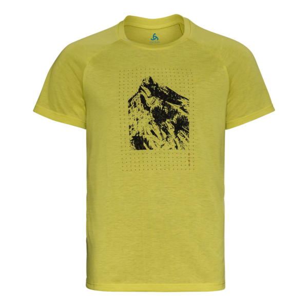 Odlo T-Shirt Short Sleeve Crew Neck Halden Print Homme 