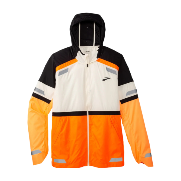 Brooks running Run Visible Jacket 2.0 Uomo Arancia