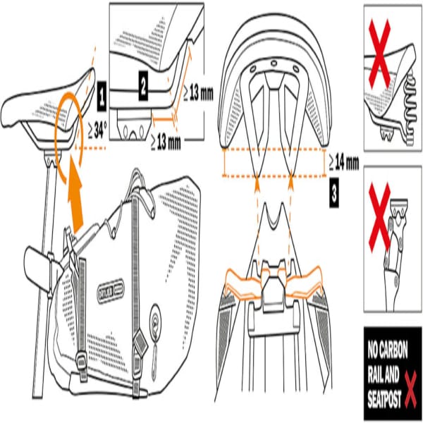 Ortlieb Seat-Pack QR black matt 13 L 