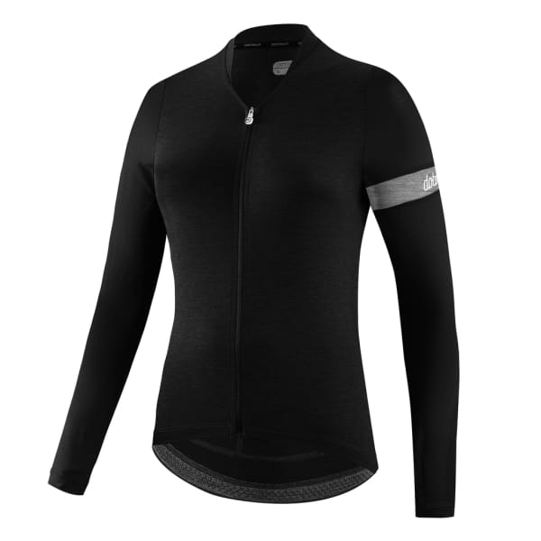 Dotout Block Long Sleeve W Jersey black Vrouwen Zwart