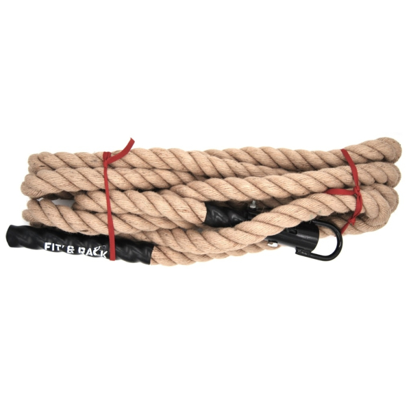 Fit&rack CORDE À GRIMPER CLIMBING ROPE - 3.30 À 6 M (3M30) Marron