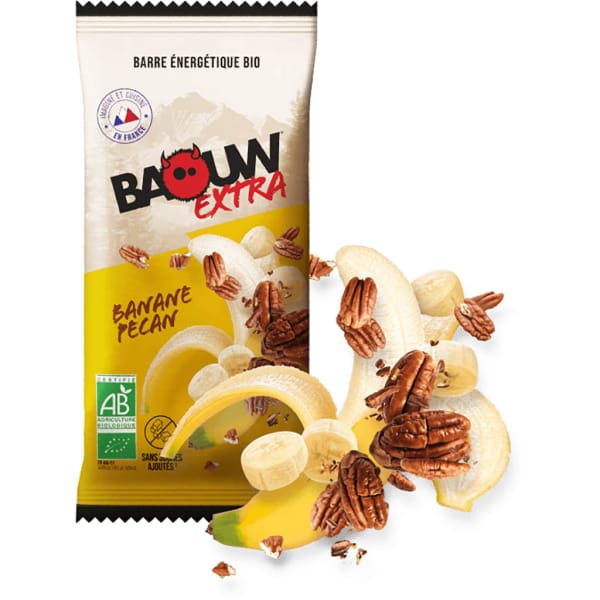 Baouw Barre Extra Bio 50g - Banane-Pécan YELLOW