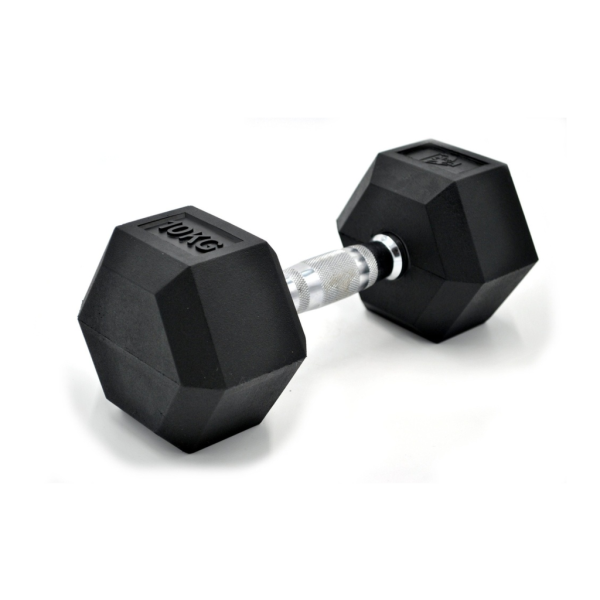 Fit&rack HALTÈRE HEXAGONALE 10 KG Noir