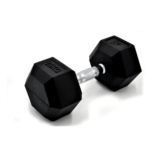 Fit&rack HALTÈRE HEXAGONALE 15 KG Noir