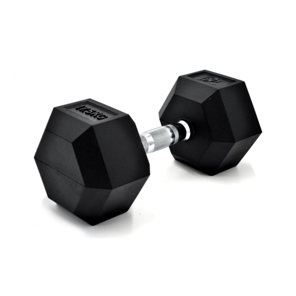 Fit&rack HALTÈRE HEXAGONALE 17.5 KG Noir