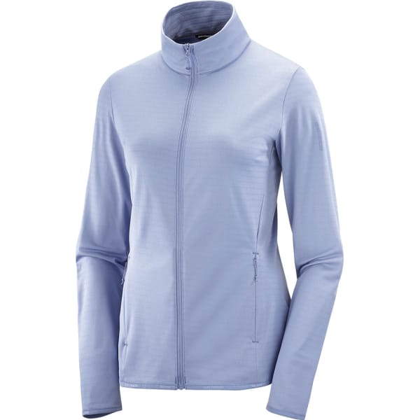 Salomon Outrack Full Zip Mid Woman Blue