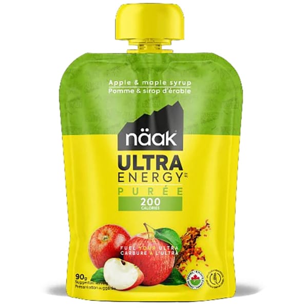 Naak Purée Ultra Energy (90g) - Pomme & Sirop d'Érable GEEL