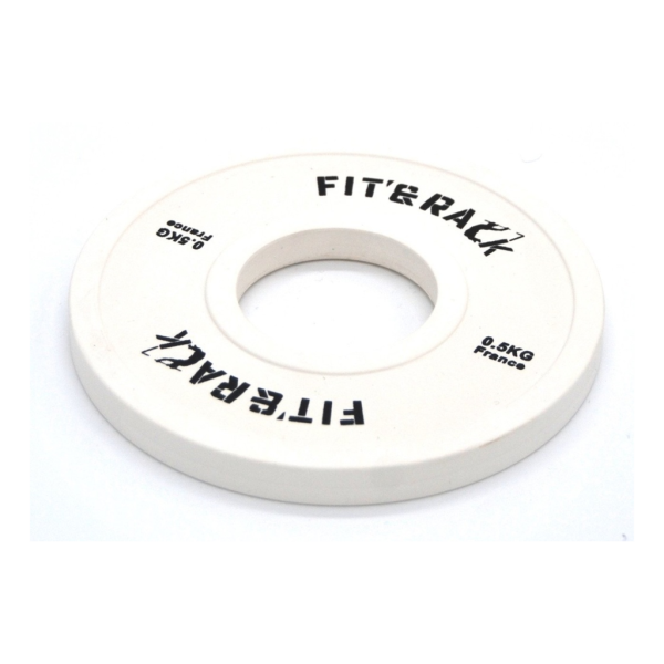 Fit&rack DISQUE ADDITIONNEL - COMPÉTITION (0.50 KG - BLANC) Blanc