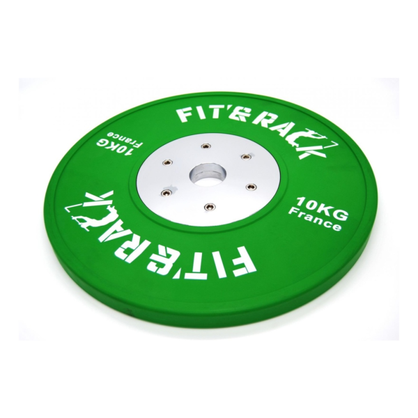 Fit&rack DISQUE OLYMPIQUE - COMPÉTITION 2.0 (10 KG - VERT) Vert