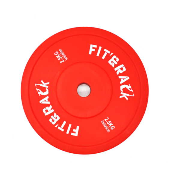 Fit&rack DISQUE OLYMPIQUE 2.5 KG - KIDS & INITIATION Rouge