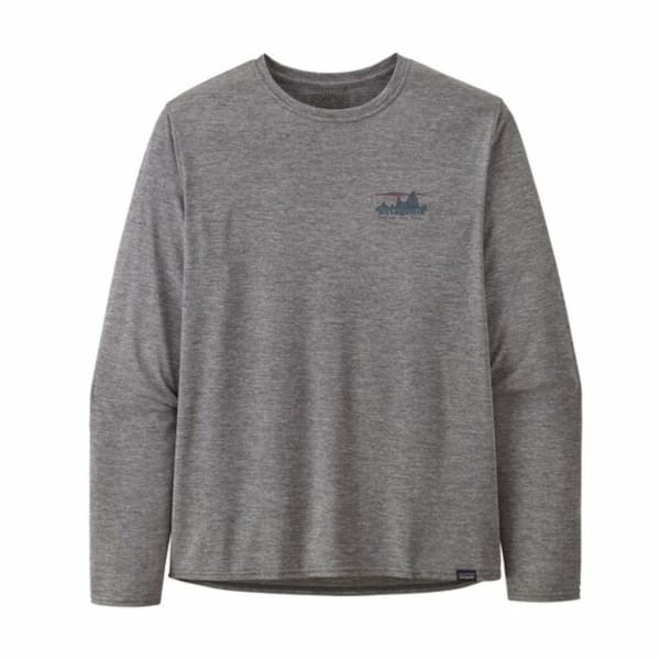 Patagonia Long Sleeve Cap Cool Daily Graphic Shirt Man Grijs