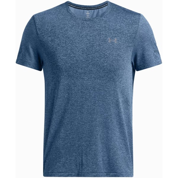Under Armour Seamless Stride Ss Man Blauw