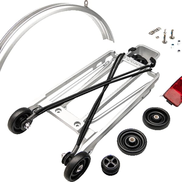 Brompton Ensemble complet porte-bagage avec 4 roulettes + garde-boue - orific Geld
