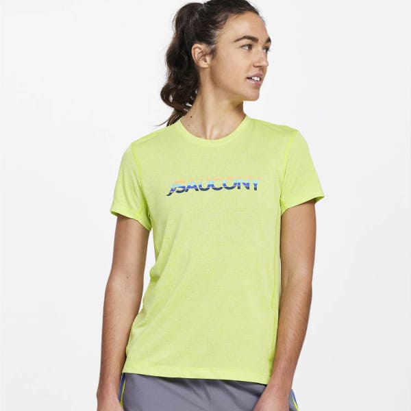 Saucony Stopwatch Graphic Short Sleeve Mujer 