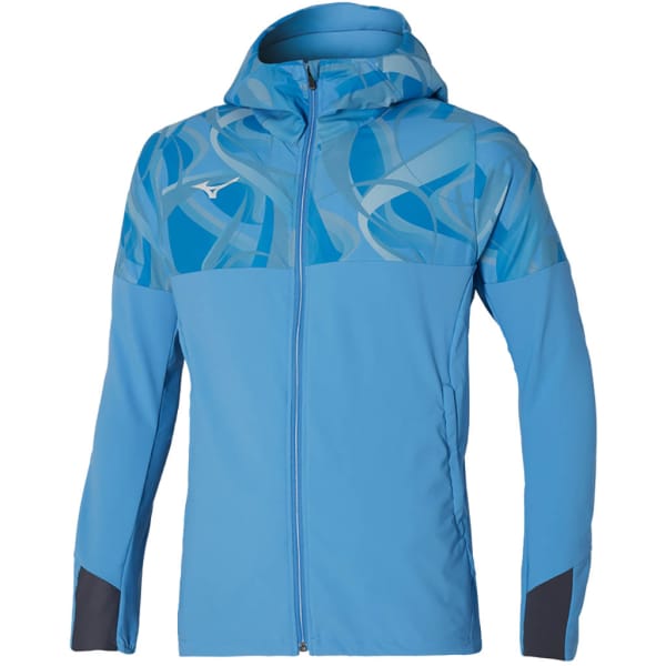 Mizuno PARIS ATHLETE HOOD JACKET Hombre Azul