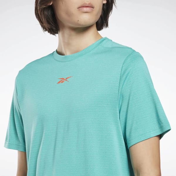 Reebok Wor Melange Tee Man Blauw