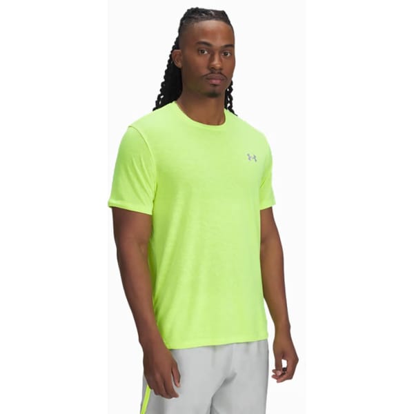 Under Armour LAUNCH CAMO SHORTSLEEVE Man Neon geel