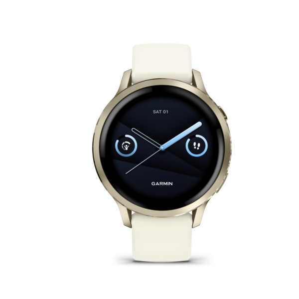 Garmin Venu 4 - 41mm Beige/Lunar Gold bracelet ivoire Beige