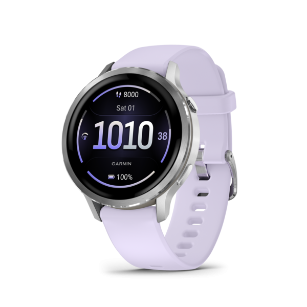 Garmin Venu 4 - 41mm Gris/Silver bracelet pervenche Violet