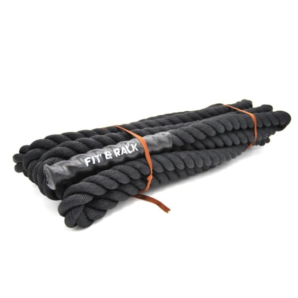 Fit&rack CORDE ONDULATOIRE - BATTLE ROPE - ENTRAÎNEMENT Noir