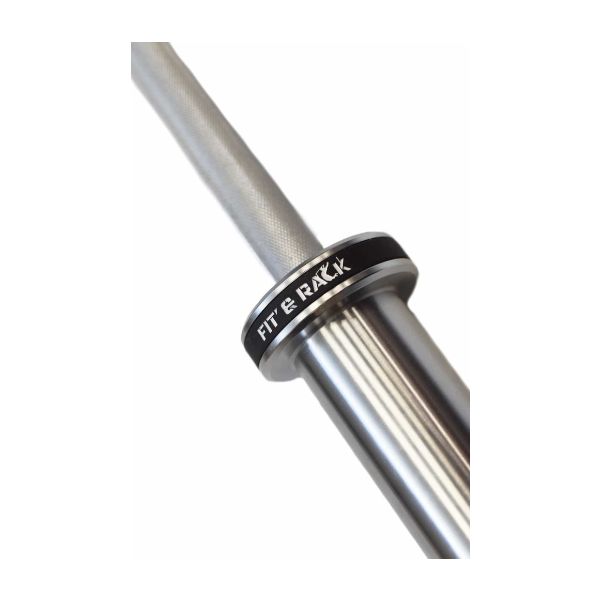 Fit&rack BARRE OLYMPIQUE COURTE - SHORT BAR 10 KG - WOD Argent