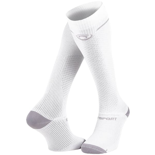 BV Sport Chaussette Light Run Compression Weiß