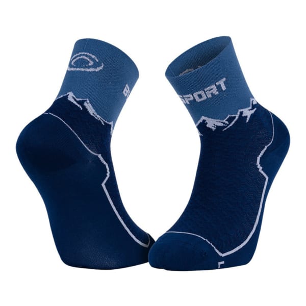 BV Sport Socquette Double Gr Mid - Polyamide Bleu Navy Blue