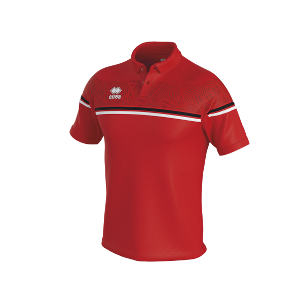 Errea POLO DOMINIC S/S AD Rouge