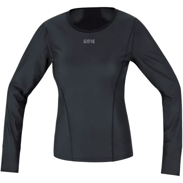 Gore Wear Gore Windstopper Base Layer Long Sleeve Shirt Mujer Negro