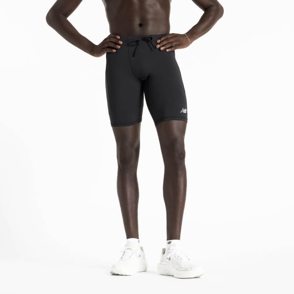 New Balance NB Sleek Pocket Half Tight 9” Man Zwart